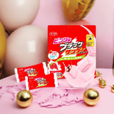 Buy the popular Pink Black Thunder Chocolate Cookie Bar online, a favorite Hokkaido souvenir