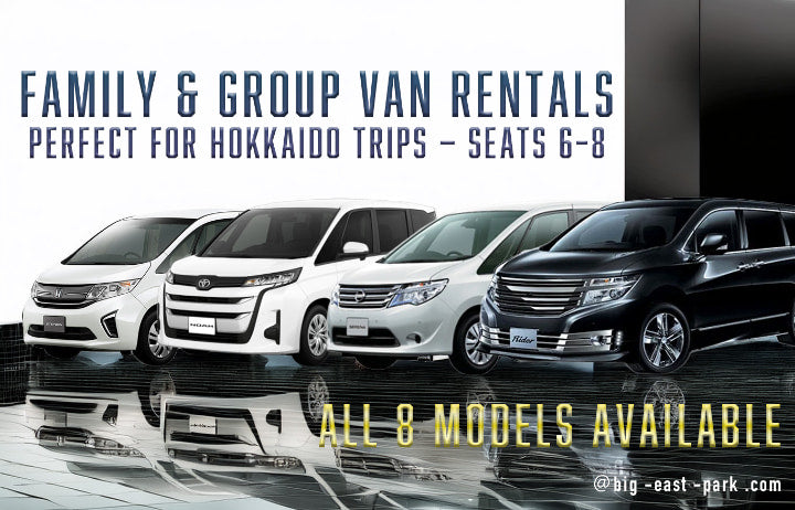 Family&Group 4WD Van Rentals in Sapporo