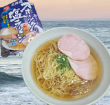 Hokkaido Okhotsk Salt Ramen (Serving Suggestion): A Japanese shio ramen featuring a clear, flavorful broth made with Okhotsk Sea salt, topped with tender chashu.