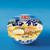 Hokkaido Hakodate shio Japanese instant ramen cup featuring flavorful noodles and a savory broth, perfect for a taste of Japan.