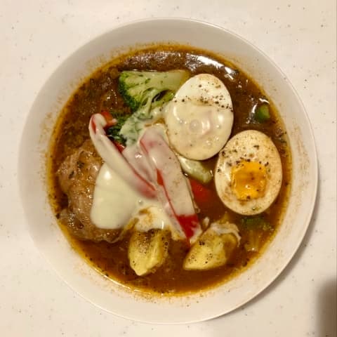 Japanese Spicy Soup Curry with flavorful Soup Curry Chicken, a popular Japanese curry perfect for enjoying at home or as a souvenir.
