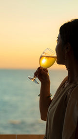 Relaxing at a private Hokkaido villa in summer with a must-try local Sapporo beer at sunset