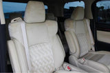 Second-row captain seats in Toyota Vellfire – reclining luxury seats for comfortable travel in Hokkaido