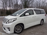Toyota Alphard 20 front view – luxury minivan rental in Hokkaido for family or executive travel