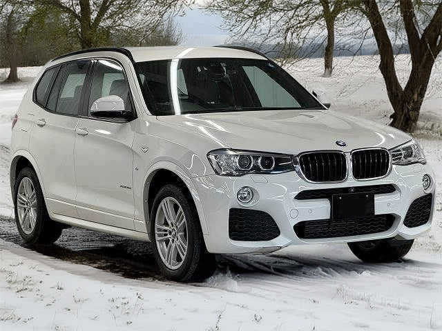 BMW X3 luxury SUV front view – premium rental car in Hokkaido for executive travelers